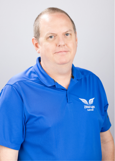 A headshot of James Kyle, Director of Quality at Zina Flight.